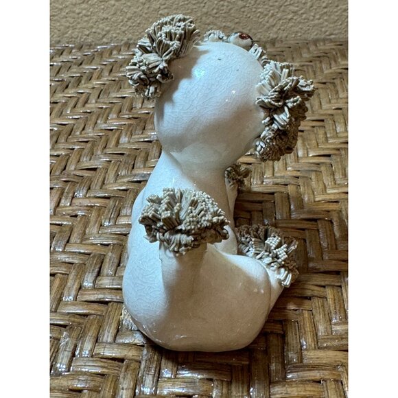 Vintage Ceramic 1950's Spagittie Poodle Dog Figurine Made In Japan Collectible - Picture 4 of 7